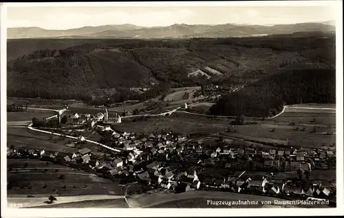 Ak Ramsen in der Pfalz, Blick auf den Ort, Fliegeraufnahme