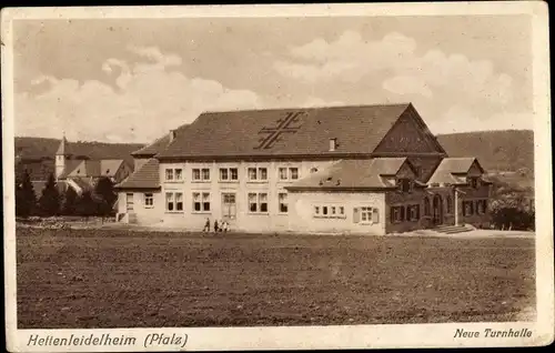 Ak Hettenleidelheim Rheinland Pfalz, Neue Turnhalle, Außenansicht