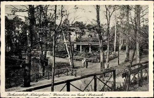Ak Weissenheim Weisenheim am Sand Pfalz, Parkwirtschaft Ludwigshain