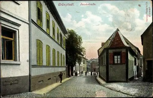 Ak Grünstadt in der Pfalz, Jacobstraße