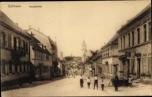 Ak Göllheim in der Pfalz, Hauptstraße