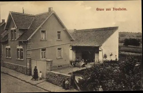 Ak Flonheim in Rheinhessen, Blick auf ein Wohnhaus