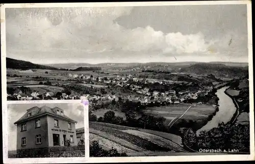 Ak Odersbach Weilburg an der Lahn Hessen, Totalansicht der Ortschaft