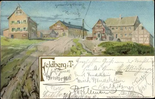 Künstler Litho Niederreifenberg Schmitten im Taunus, Großer Feldberg, Gebäude