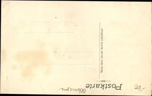 Litho Leimersheim Rülzheim in Rheinland-Pfalz, Neues Schulhaus, Kolonialwarenhandlung, Kirche