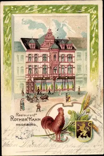 Litho Heidelberg am Neckar, Restaurant Rother Hahn