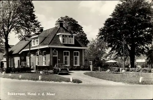 Ak Bakkeveen Friesland Niederlande, Hotel v.d. Meer