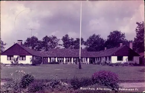 Ak Bakkeveen Friesland Niederlande, Buurthuis Allardsoog