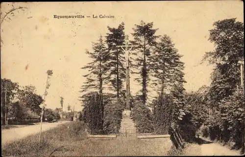 Ak Équemauville Calvados, Le Calvaire