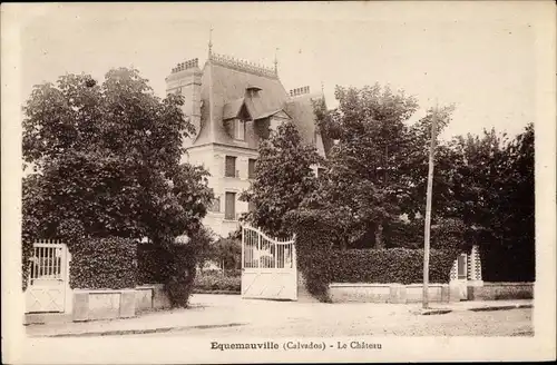 Ak Équemauville Calvados, Le Chateau