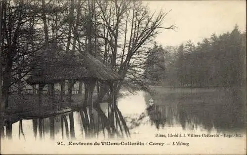 Ak Corcy Aisne, L'Etang