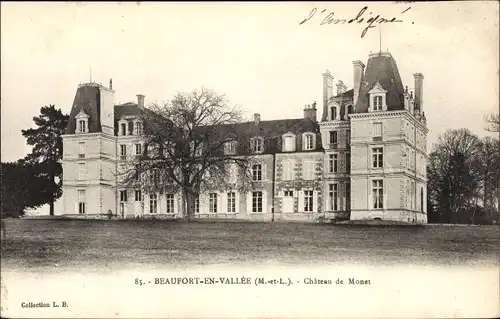 Ak Beaufort en Vallee Beaufort en Anjou Maine et Loire, Chateau de Monet