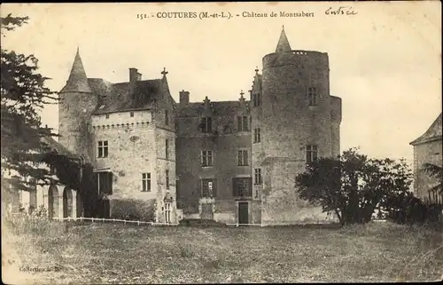 Ak Coutures Maine et Loire, Chateau de Montsabert