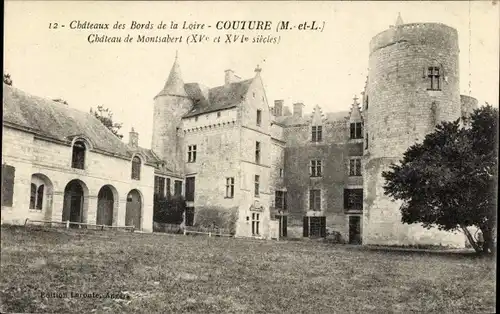 Ak Coutures Maine et Loire, Chateau de Montsabert