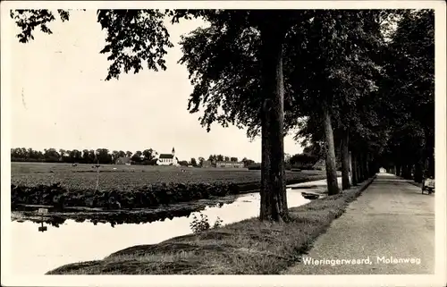 Ak Wieringerwaard Nordholland Niederlande, Molenweg