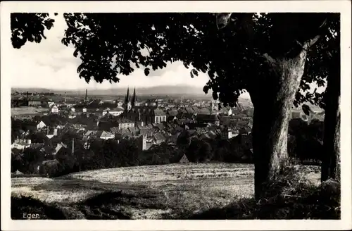 Ak Cheb Eger Region Karlsbad, Gesamtansicht