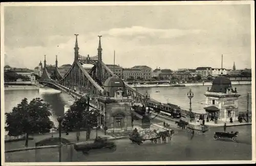 Ak Budapest Ungarn, Franz Josefs-Brücke