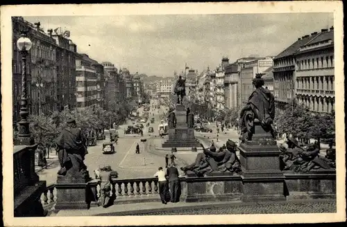 Ak Praha Prag Tschechien, Václavské náměstí, Wenzelsplatz