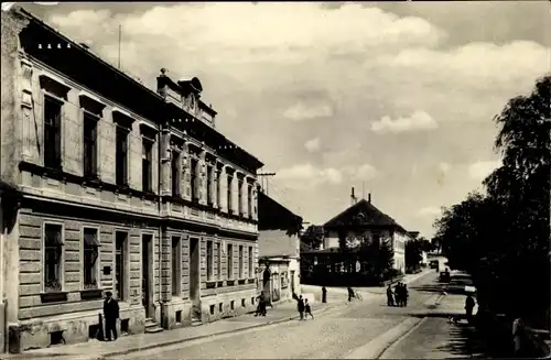 Ak Hrotovice Hrottowitz Region Hochland, Straßenpartie, Gebäude