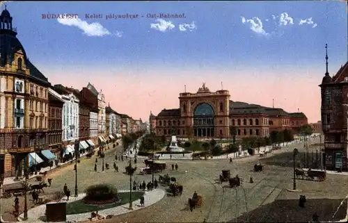 Ak Budapest Ungarn, Keleti palyaudvar, Ostbahnhof