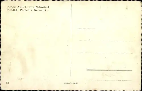 Ak Praha Prag Tschechien, Nebozizek