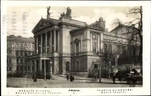 Ak Praha Prag Tschechien, Neues Deutsches Theater