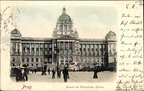 Ak Praha Prag Tschechien, Museum des Königreiches Böhmen