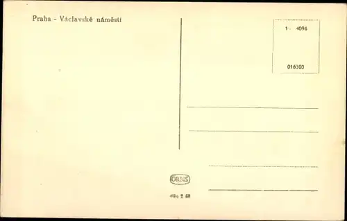 Ak Praha Prag Tschechien, Václavské náměstí, Wenzelsplatz, Straßenbahnen