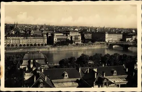 Ak Praha Prag Tschechien, Teilansicht, Panorama der Stadt