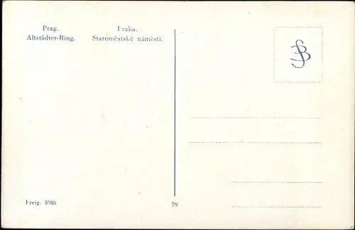 Ak Praha Prag Tschechien, Staromestske namesti, Altstädter Ring