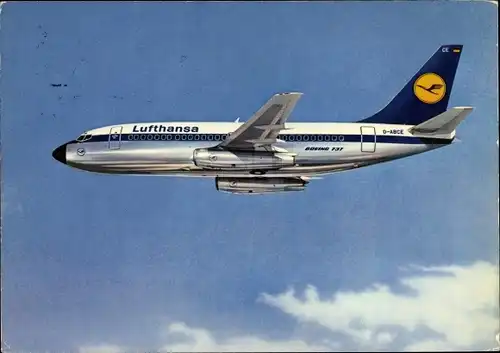 Ak Boeing 737 City Jet, Lufthansa, Deutsches Passagierflugzeug