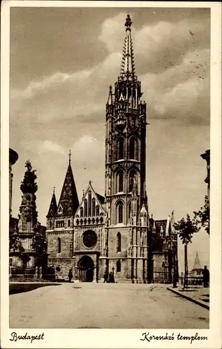 Ak Budapest Ungarn, Krönungskirche