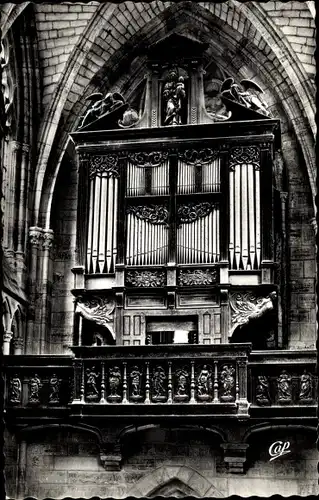 Ak L'Epine Marne, Basilique Notre Dame, Les Grandes Orgues