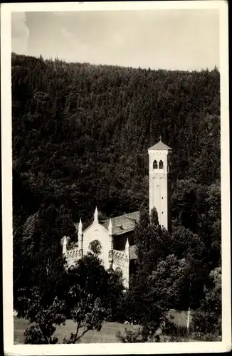Ak Dubí Eichwald Region Aussig, V Krusnych horach, Kirche