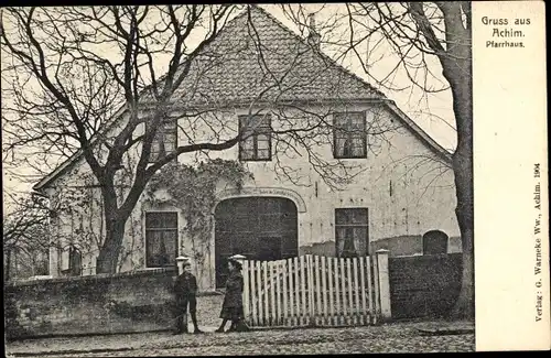 Ak Achim bei Bremen, Pfarrhaus, Kinder