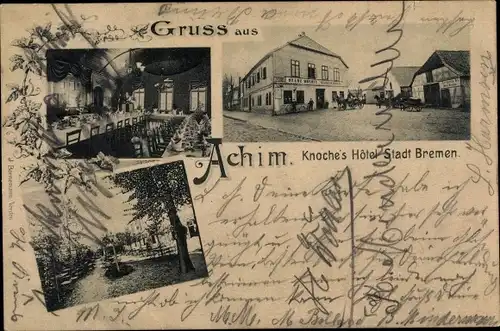 Ak Achim bei Bremen, Knoches Hotel Stadt Bremen