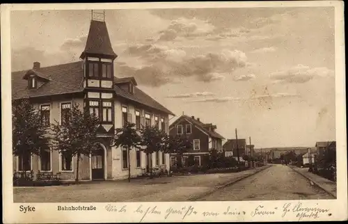 Ak Syke in Niedersachsen, Bahnhofstraße