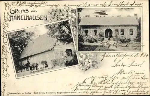 Ak Hämelhausen in Niedersachsen, Villa Dreyer, Gastwirtschaft