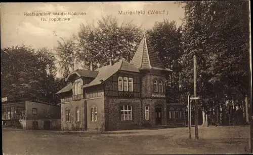 Ak Marienfeld Harsewinkel Westfalen, Restaurant Waldschlösschen