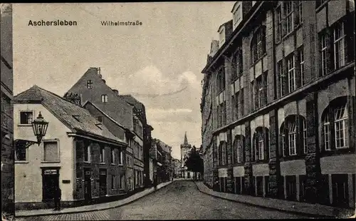 Ak Aschersleben im Salzlandkreis, Wilhelmstraße