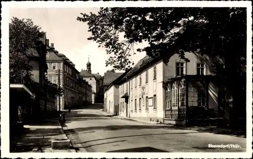 Ak Ebersdorf in Thüringen, Straßenpartie