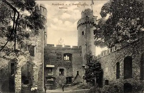 Ak Auerbach Bensheim an der Bergstraße, Schloss