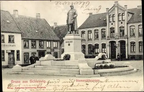 Ak Schleswig an der Schlei, Bismarckbrunnen