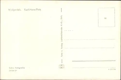 Ak Weißenfels an der Saale, Karl-Marx-Platz