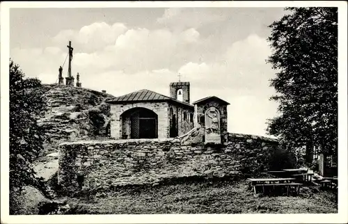 Ak Hofbieber in der Rhön, Kapelle Milseburg