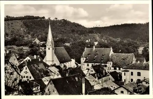 Ak Pappenheim im Altmühltal Mittelfranken, Schloss, Ev. Kirche