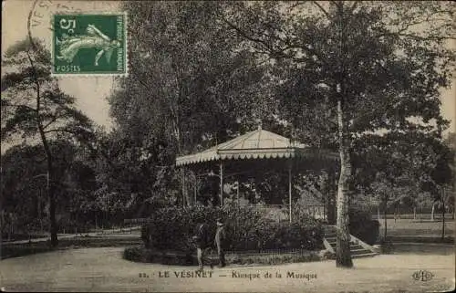 Ak Le Vésinet Yvelines, Kiosque de la Musique