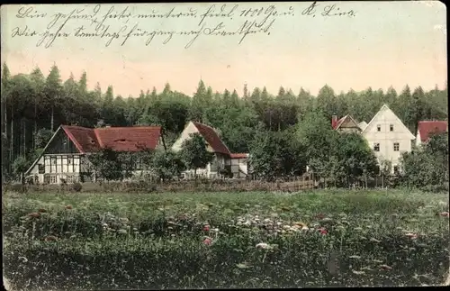 Ak Falkenstein Königstein im Taunus, Teilansicht der Ortschaft