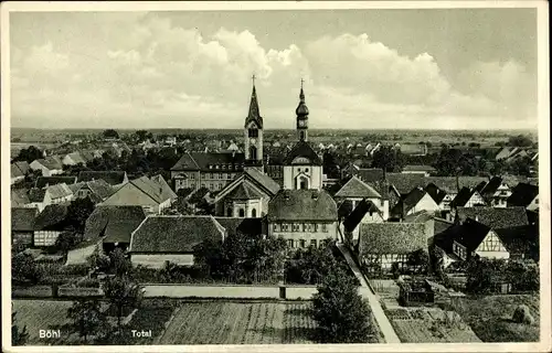 Ak Böhl Iggelheim in der Pfalz, Totalansicht der Ortschaft