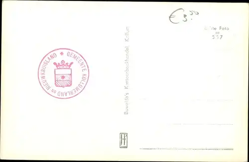 Ak Kollum Kollumerland en Nieuwkruisland Friesland, Gemeentehuis